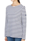 Minquiers Striped Long Sleeve T-Shirt Navy - SAINT JAMES - BALAAN 3