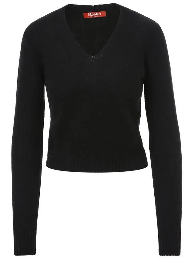 Mario Cashmere Knit Top Black - MAX MARA - BALAAN 2