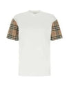 Vintage Check Sleeve Short Sleeve T-Shirt White - BURBERRY - BALAAN 2