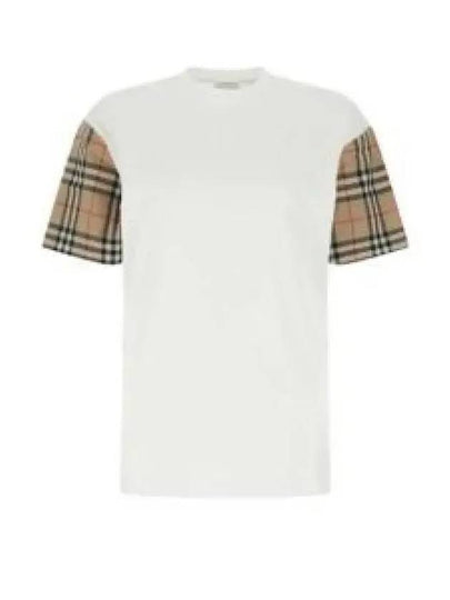 Vintage Check Sleeve Short Sleeve T-Shirt White - BURBERRY - BALAAN 2