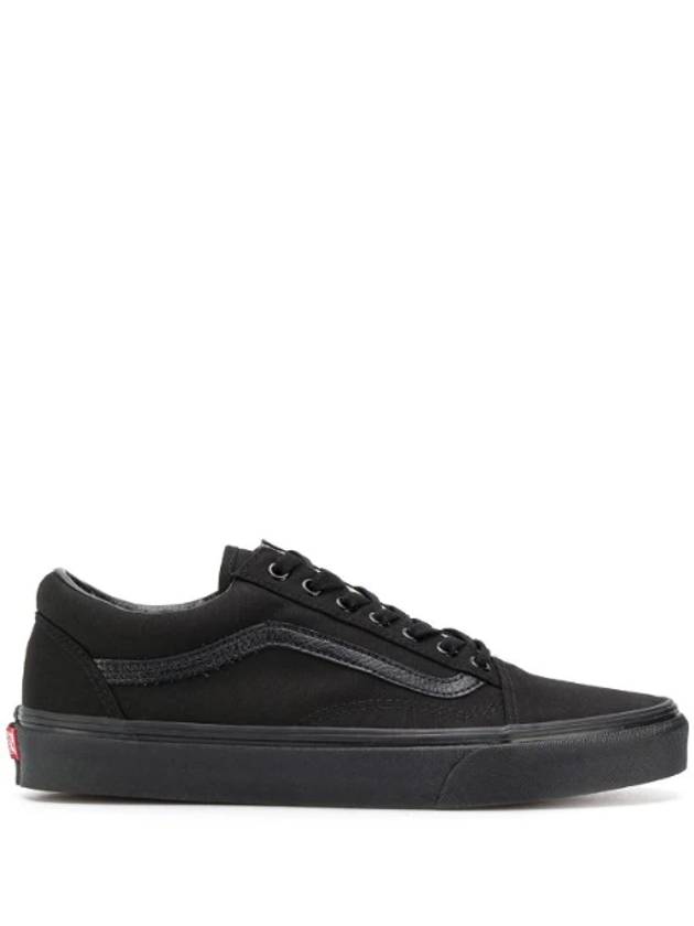 Old Skool Canvas Low Top Sneakers Black - VANS - BALAAN 1