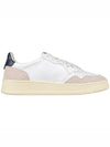 Medalist Navy Tab Low Top Sneakers White Blue - AUTRY - BALAAN 5