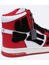 Skeleton Leather High Top Sneakers Red - AMIRI - BALAAN 7