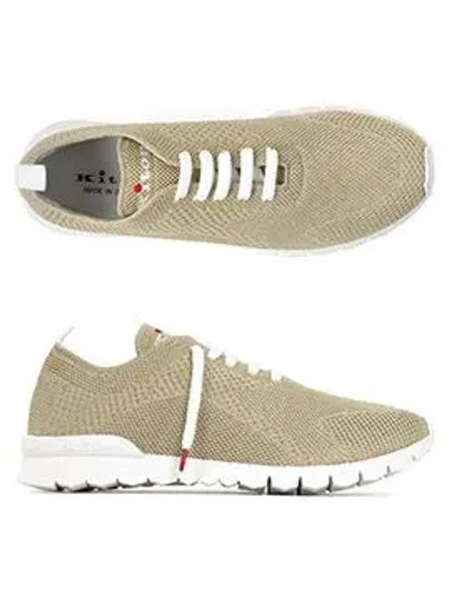 Fit Knit Low Top Sneakers Beige - KITON - BALAAN 6