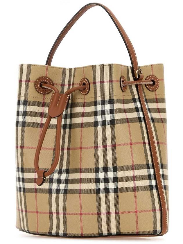 Vintage Check Bucket Bag Beige - BURBERRY - BALAAN 3