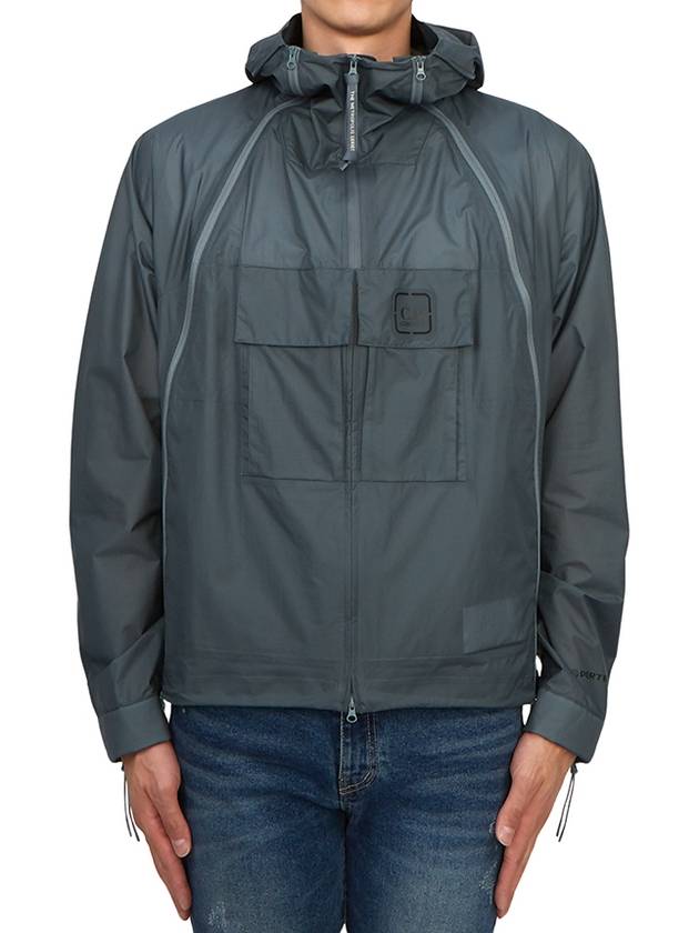 Metropolis Series Pertex Bloom Hooded Jacket Turbulence - CP COMPANY - BALAAN 2