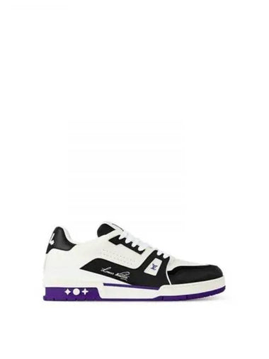 Running Shoes Sneakers LV Trainer Violet 1ADHMV - LOUIS VUITTON - BALAAN 1