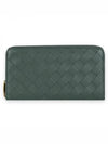 Intrecciato Zipper Around Long Wallet Aloe - BOTTEGA VENETA - BALAAN 2