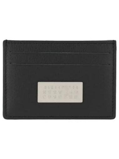 MM6 Numeric Logo Card Holder Black - MAISON MARGIELA - BALAAN 1