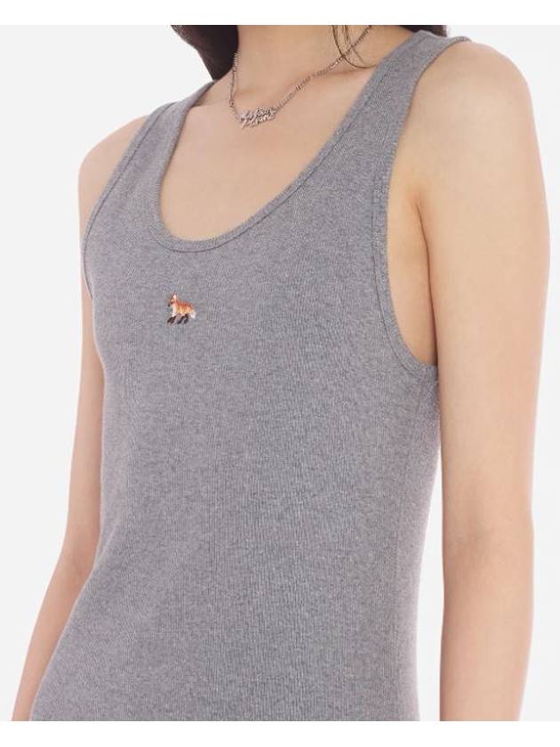 Baby Fox Sleeveless Dress Gray Women s - MAISON KITSUNE - BALAAN 8