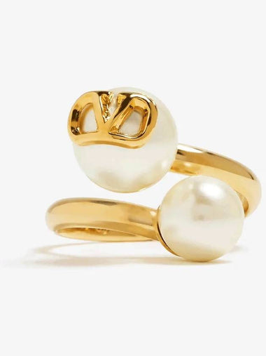 Women s V logo signature pearl ring 5W0J0W79 UXM 0O3 - VALENTINO - BALAAN 1