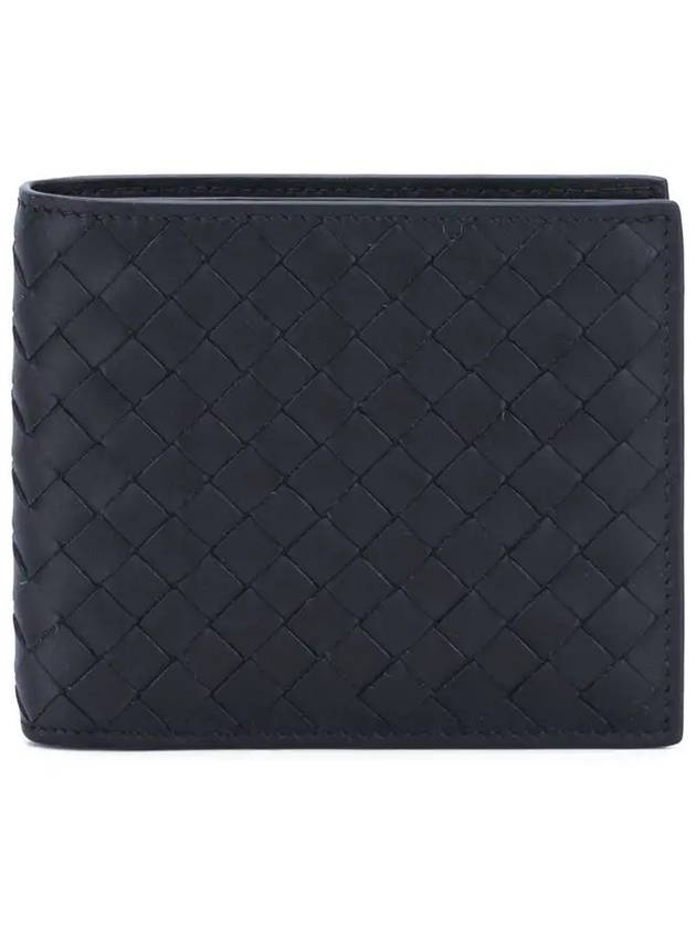 Intrecciato Weaving Half Wallet Navy - BOTTEGA VENETA - BALAAN 3