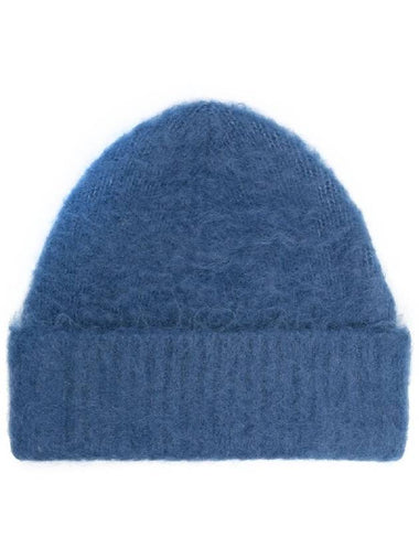 Wool Mohair Beanie Denim Blue - ACNE STUDIOS - BALAAN 1