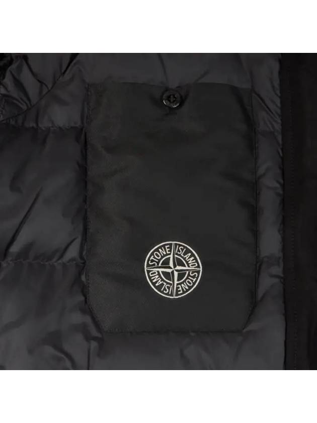 Logo David TC Down Hooded Jacket Black - STONE ISLAND - BALAAN 8