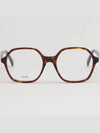 Glasses frame CL50089I 054 leopard horn rim square - CELINE - BALAAN 3