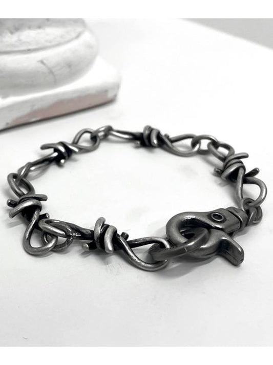 10mm barbed link braceletVintage silver silver gold - BLESSED BULLET - BALAAN 2