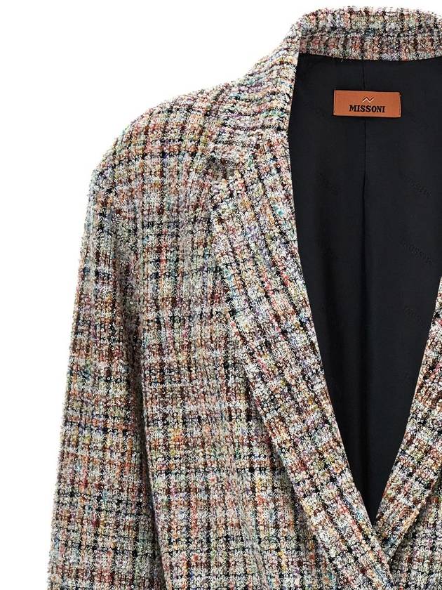 Missoni Bouclè Double-Breasted Blazer - MISSONI - BALAAN 3