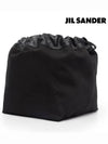 Dumpling Canvas Bucket Bag Black - JIL SANDER - BALAAN 4