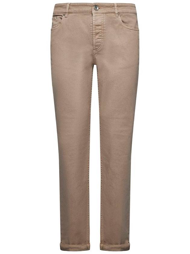 Brunello Cucinelli Brown Cotton Jeans - BRUNELLO CUCINELLI - BALAAN 1