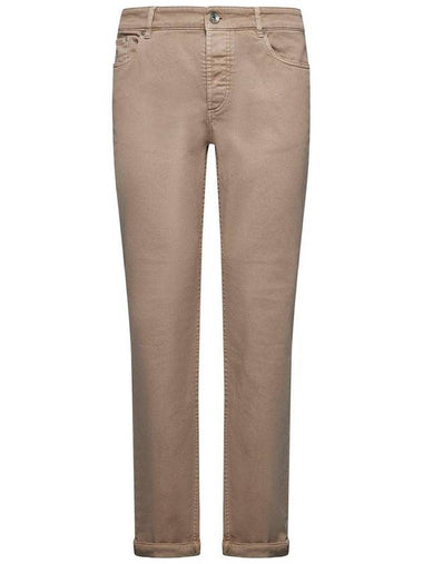 Brunello Cucinelli Brown Cotton Jeans - BRUNELLO CUCINELLI - BALAAN 1