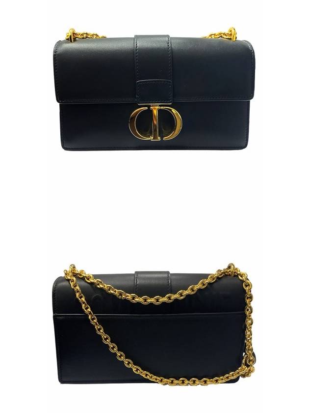 30 Montaigne East West Calfskin Chain Shoulder Bag Black - DIOR - BALAAN 5