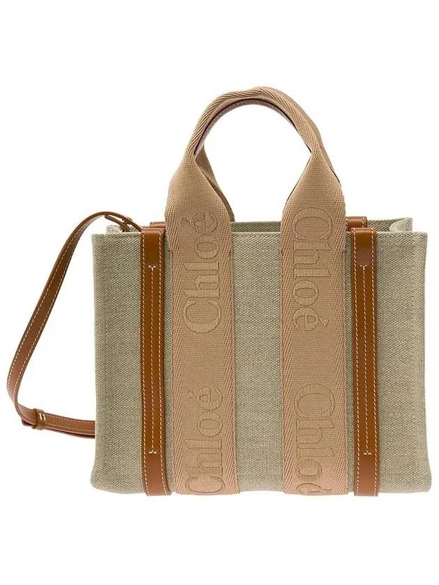 Woody Logo Small Tote Bag Soft Tan - CHLOE - BALAAN 2