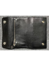 Heavy leather cross 2 button zipper long wallet - CHROME HEARTS - BALAAN 8