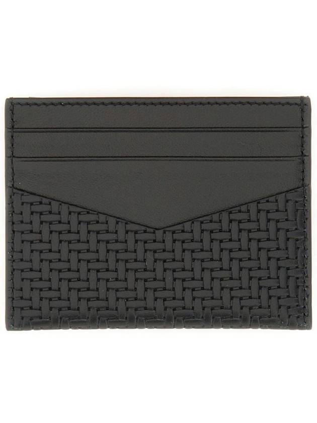 Woven Leather Card Holder - GIVENCHY - BALAAN 3