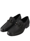 Gancini Suede Moccasin Loafers Black - SALVATORE FERRAGAMO - BALAAN 2