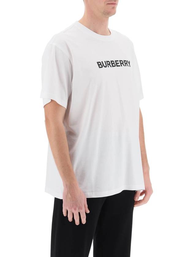 Logo Print Short Sleeve T-Shirt White - BURBERRY - BALAAN 3