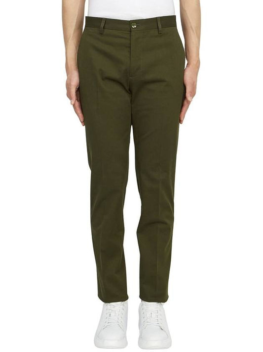 Men's Stretch Cotton Straight Pants Green - ETRO - BALAAN 2