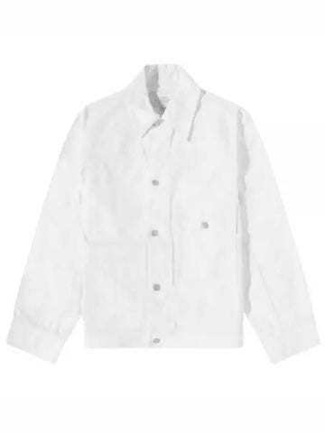 LAZAR SNM DENIM JACKET IVORY 840 Lazar denim jacket - STUDIO NICHOLSON - BALAAN 1