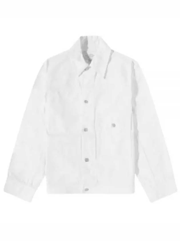 LAZAR SNM DENIM JACKET IVORY 840 - STUDIO NICHOLSON - BALAAN 1