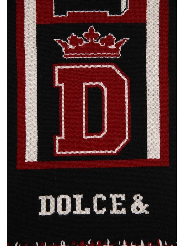 Dolce GabbanaCashmere football club style scarf - DOLCE&GABBANA - BALAAN 3