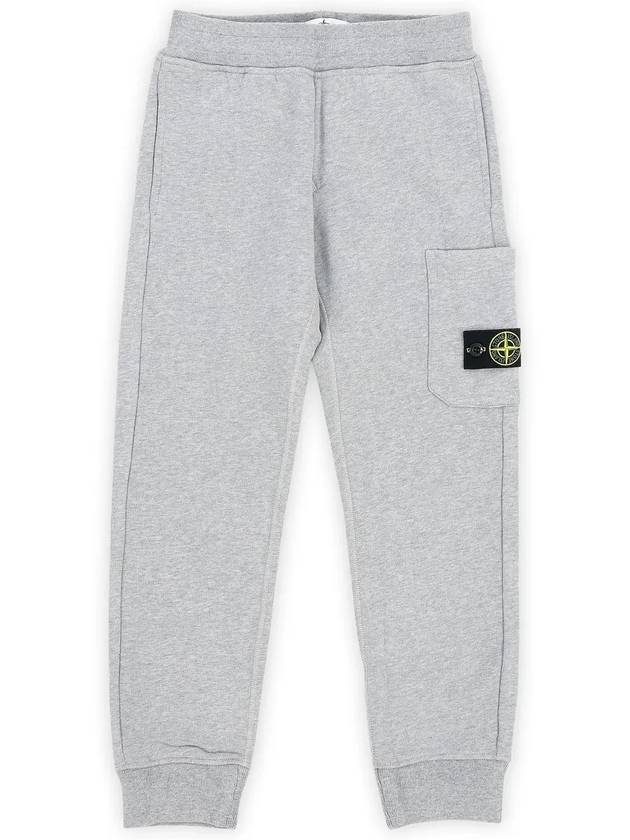 Kids Compass Logo Patch Training Jogger Track Pants Grey - STONE ISLAND - BALAAN 4