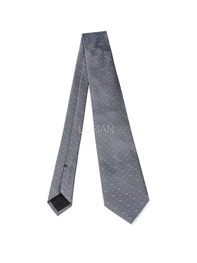 GG Dot Pattern Silk Tie Grey - GUCCI - BALAAN 2