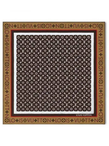 Muffler Scarf Monogram Infinity Square 90 Dark Brown M90891 - LOUIS VUITTON - BALAAN 1