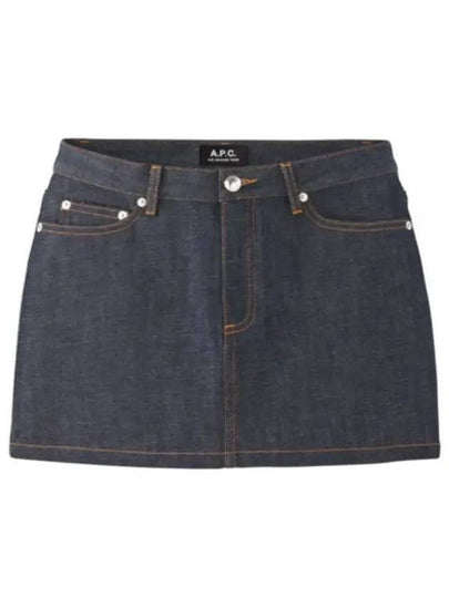 Women's Mini Jupe Denim Skirt Indigo - A.P.C. - BALAAN 2