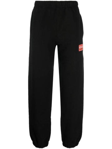 Logo Patch Track Pants Black - KENZO - BALAAN 1