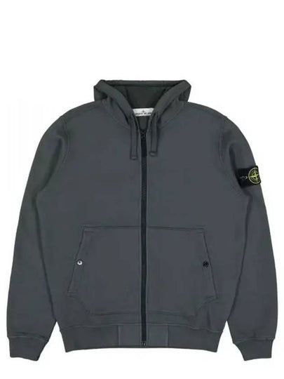 Compass Logo Patch Zip Up Hoodie Grey - STONE ISLAND - BALAAN 2