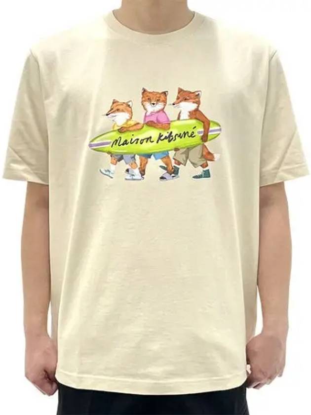 Surfing Fox Comfort Short Sleeve T Shirt Fe 39061805 270058 1095877 - MAISON KITSUNE - BALAAN 1