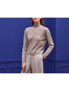 Women's Caleche Embroidered Cashmere Turtleneck Grey - HERMES - BALAAN 2