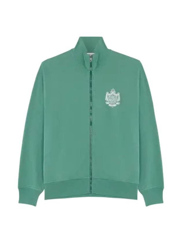 Logo Zip-Up Jacket Green - MAISON KITSUNE - BALAAN 3