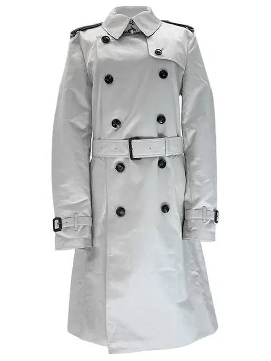 Women's Harbon Trench Coat Light Stone - BURBERRY - BALAAN.