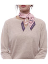 V Logo Signature Scarf Pink - VALENTINO - BALAAN 4