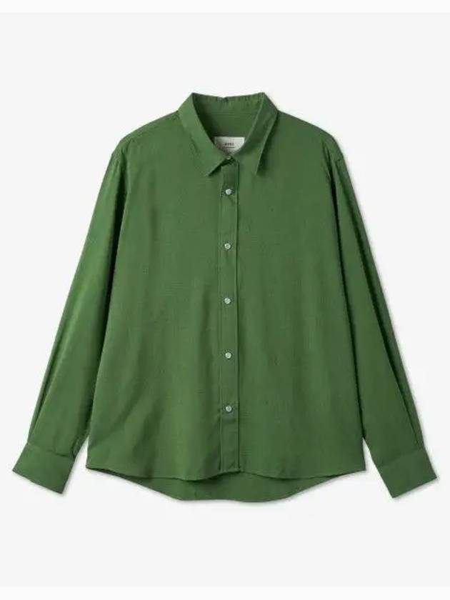 Men's Western Long Sleeve Shirt Green - AMI - BALAAN 2