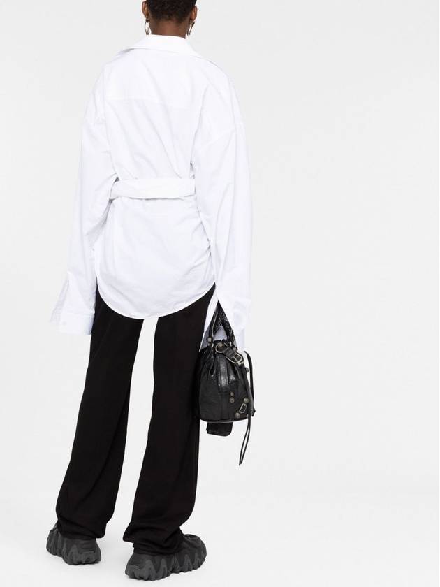 wrap long sleeve shirt white - BALENCIAGA - BALAAN 5