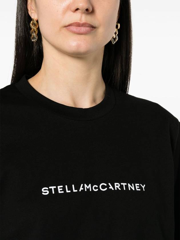 Logo Oversized Cotton T-Shirt - STELLA MCCARTNEY - BALAAN 5