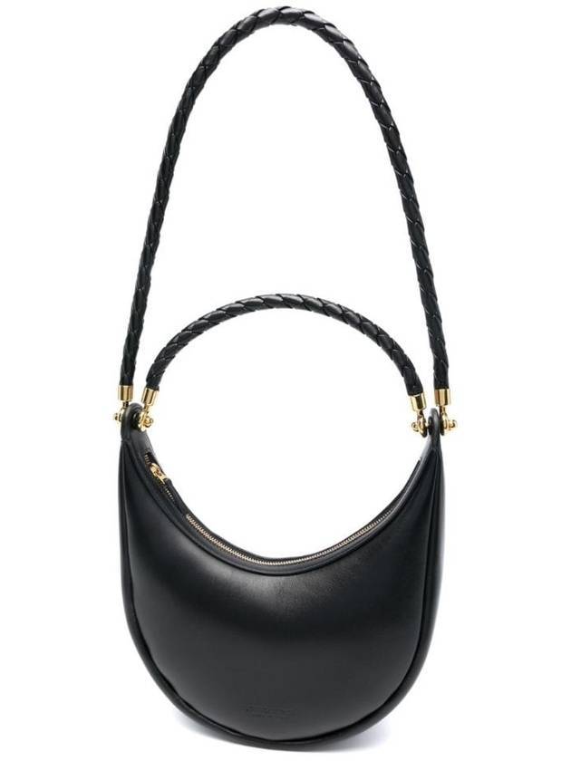 Hula Hoop Double Strap Shoulder Bag Black - BOTTEGA VENETA - BALAAN 1