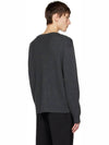 Lamar Wool Crewneck Knit Top Grey - THEORY - BALAAN 4